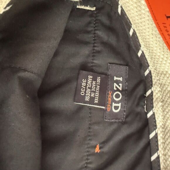 NEW $80‎ NWT IZOD XFG Swingflex Waist Golf Pants Khaki Beige  38x 30 Flat Front - Picture 13 of 16